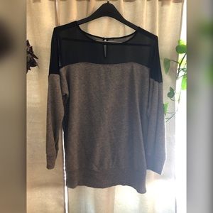 Sheer top oversized sweater Forever 21 size M